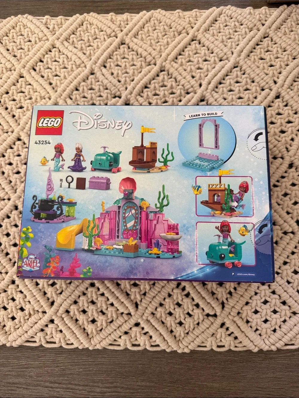Lego Disney Ariel Crystal Cave Playset - Pink, Teal, Purple, Yellow